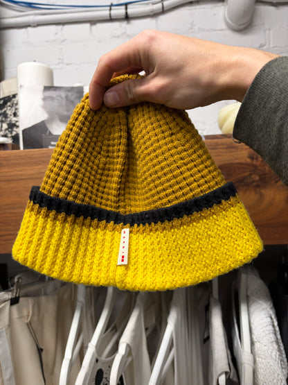 Marni x Uniqlo Yellow Wool Blend Knit Beanie