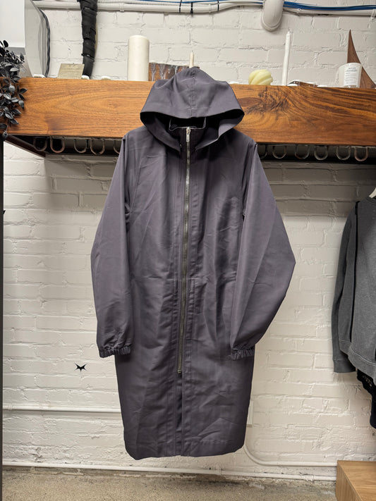 SS21 Rick Owens ‘Phlegethon’ Plum Fishtail Parka