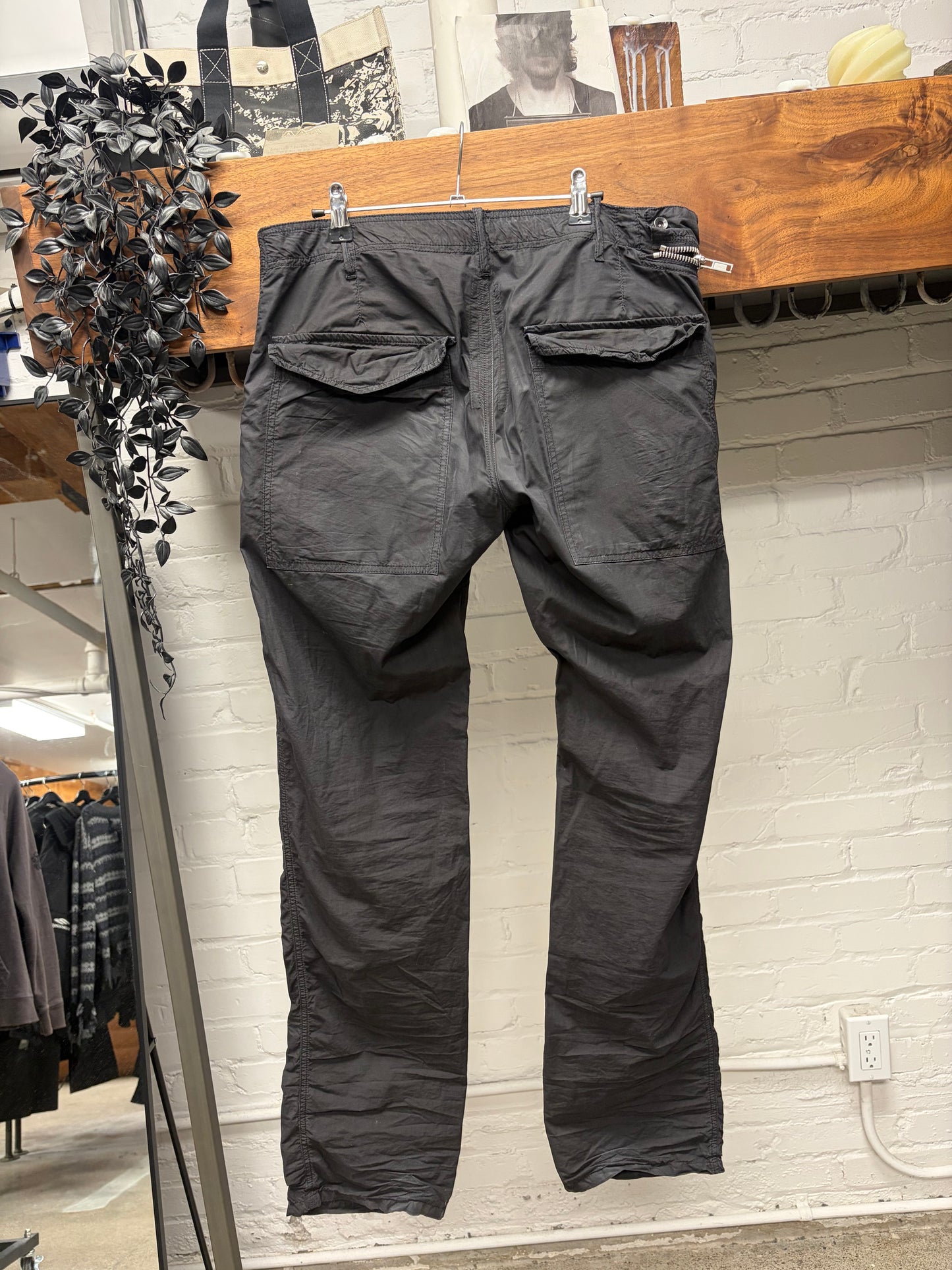 Rick Owens O&M Era Mainline ‘Aircut’ Black Slim Cut Pants