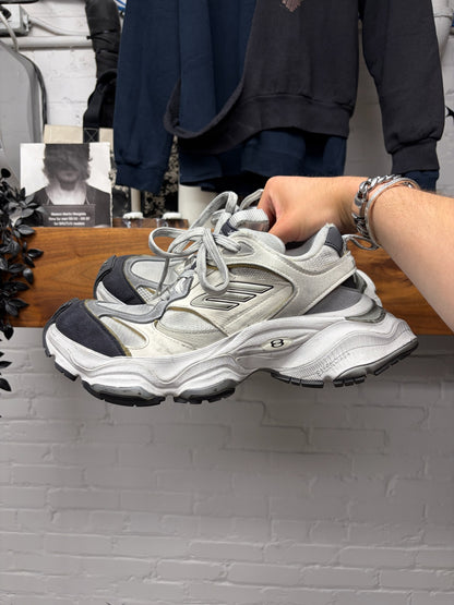 Balenciaga Worn-Out Effect Oversized White/Silver ‘Cargo’ Sneakers