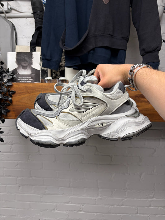 Balenciaga Worn-Out Effect Oversized White/Silver ‘Cargo’ Sneakers