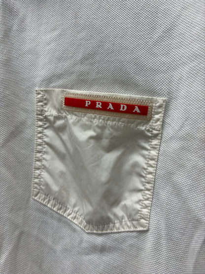 SS2000 Prada Sport White Cotton Polo