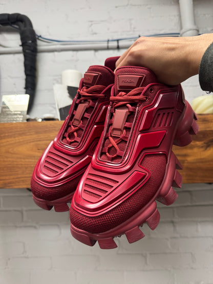 Prada ‘Cloudbust Thunder’ Red Tractor Sole Low Top Sneakers