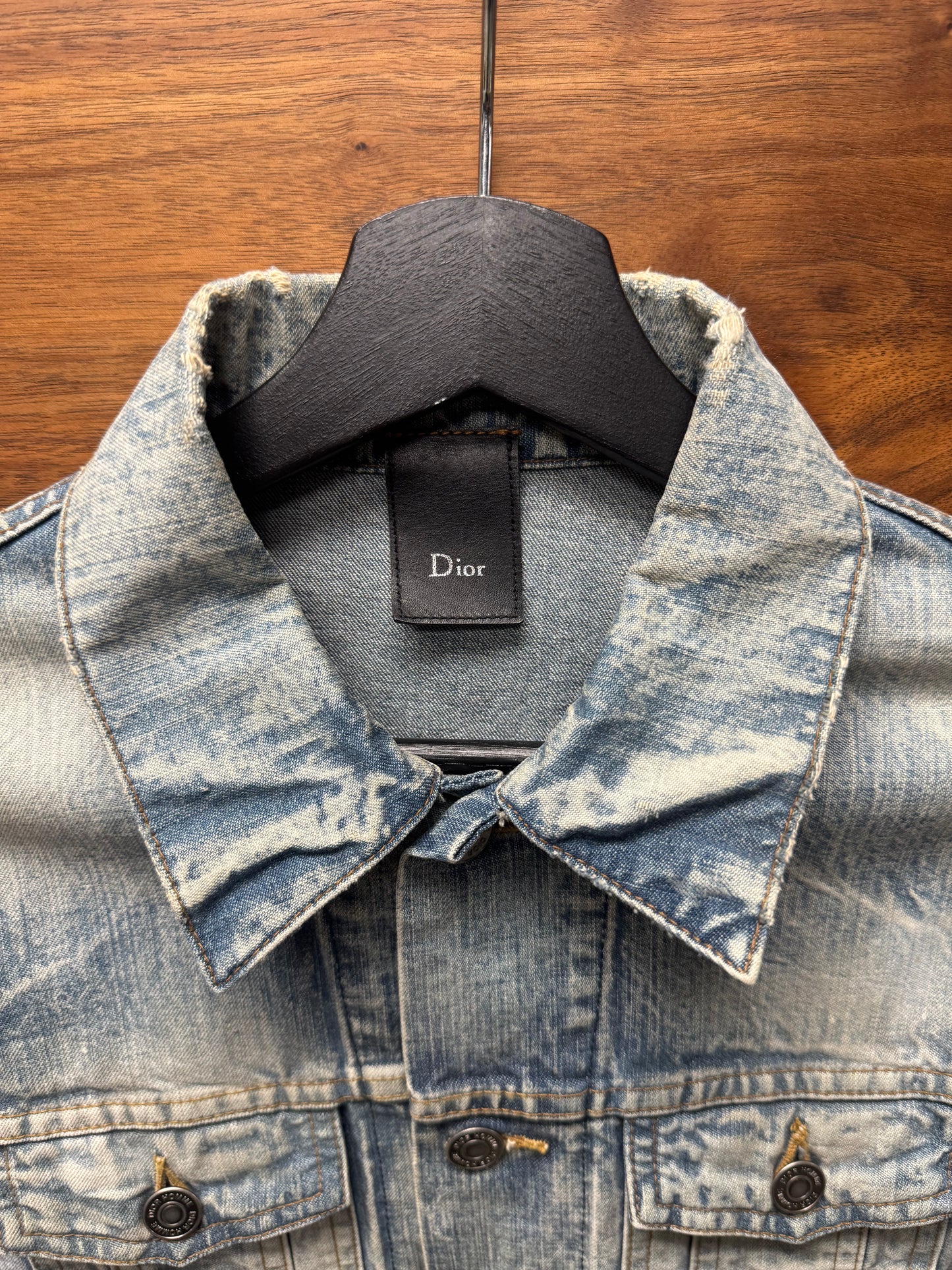 Dior Homme by Kris Van Assche ‘Light Wash Blue’ Denim Trucker Jacket