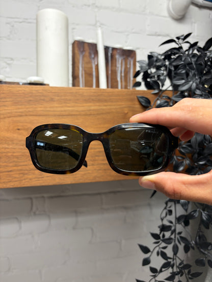 Prada Square Shape Tortoiseshell Sunglasses
