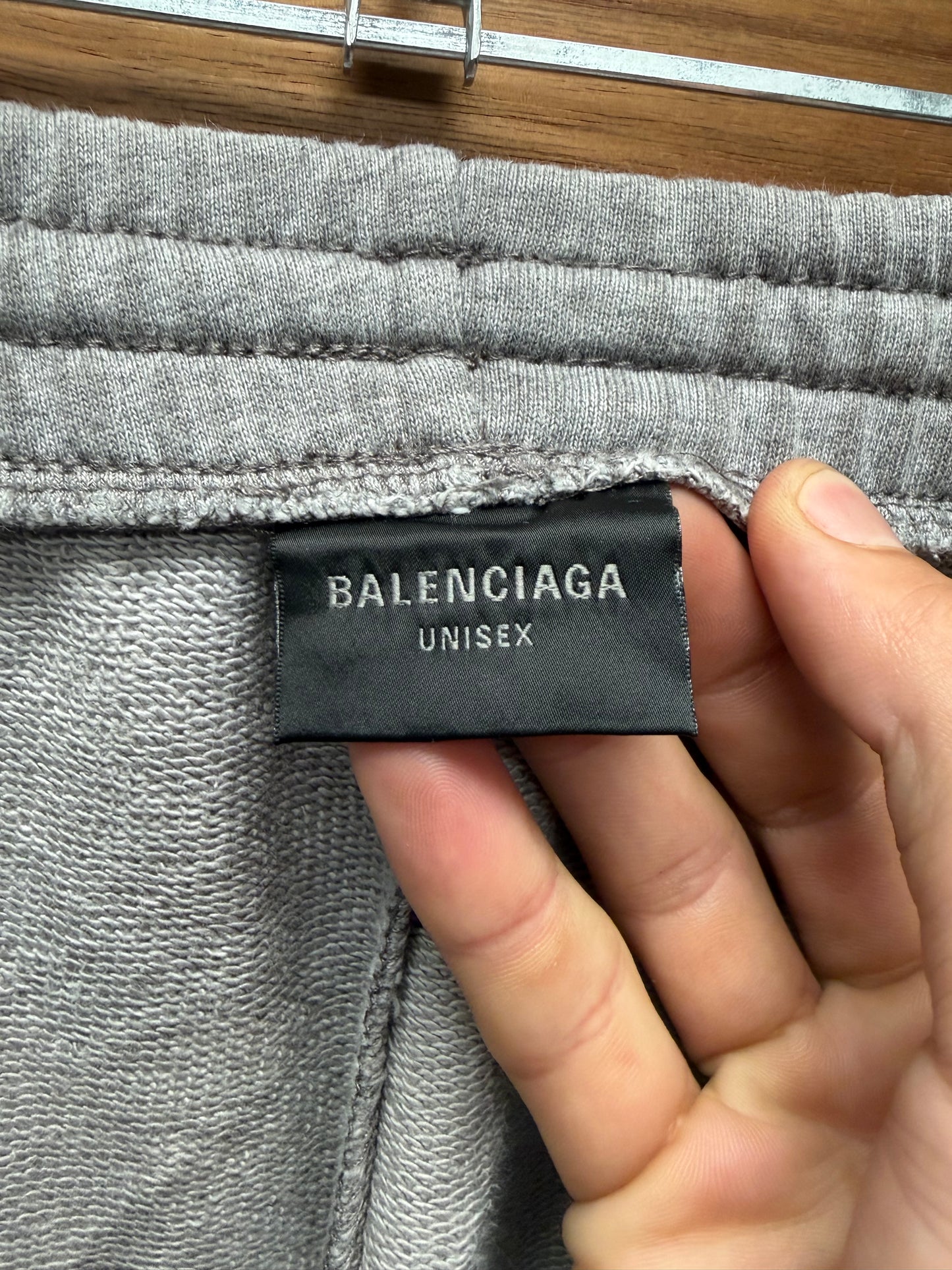 SS2023 Balenciaga Hybrid ‘Patched’ Wide Leg Denim/Sweatpants