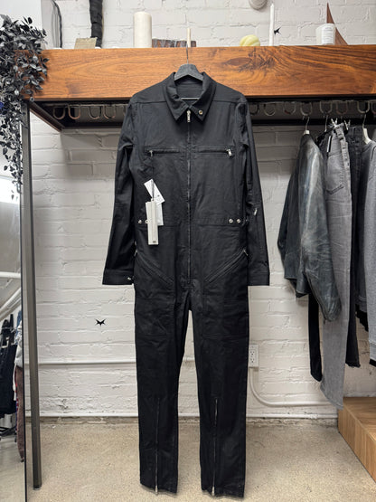 SS2025 Rick Owens ‘Hollywood’ Black Boiler Body-Suit
