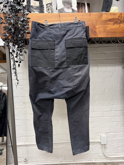 AW2014 Rick Owens ‘Memphis’ Black Patchwork Panelled Pants