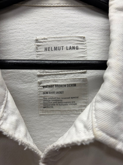 Helmut Lang ‘Vintage Broken Denim’ White Trucker Jacket