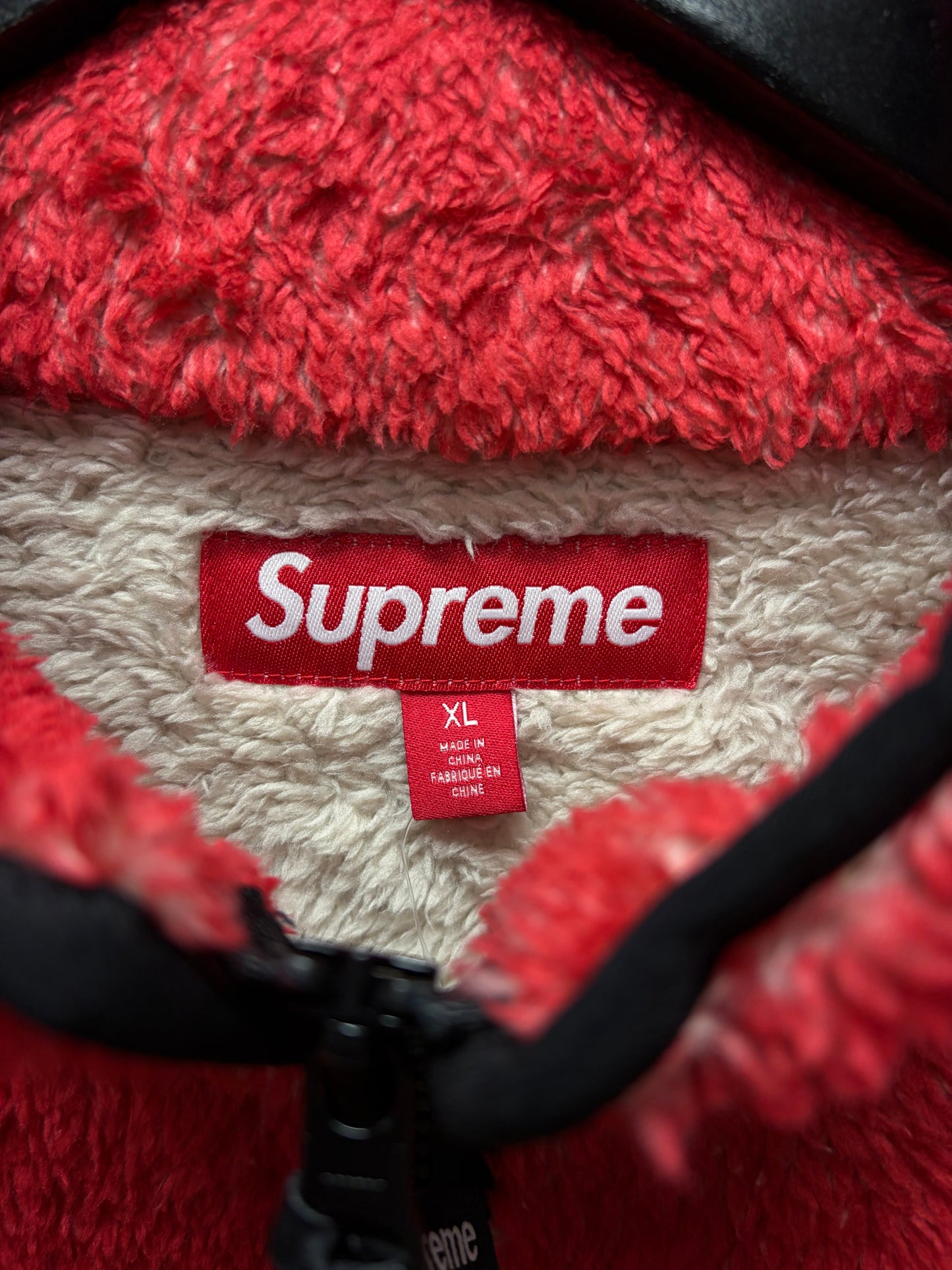 AW2024 Supreme x Kate Moss Red/Black Graphic Fleece