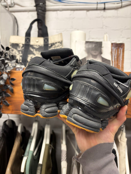 Raf Simons Ozweegos V1 Black/Gum Sole Low Top Sneakers