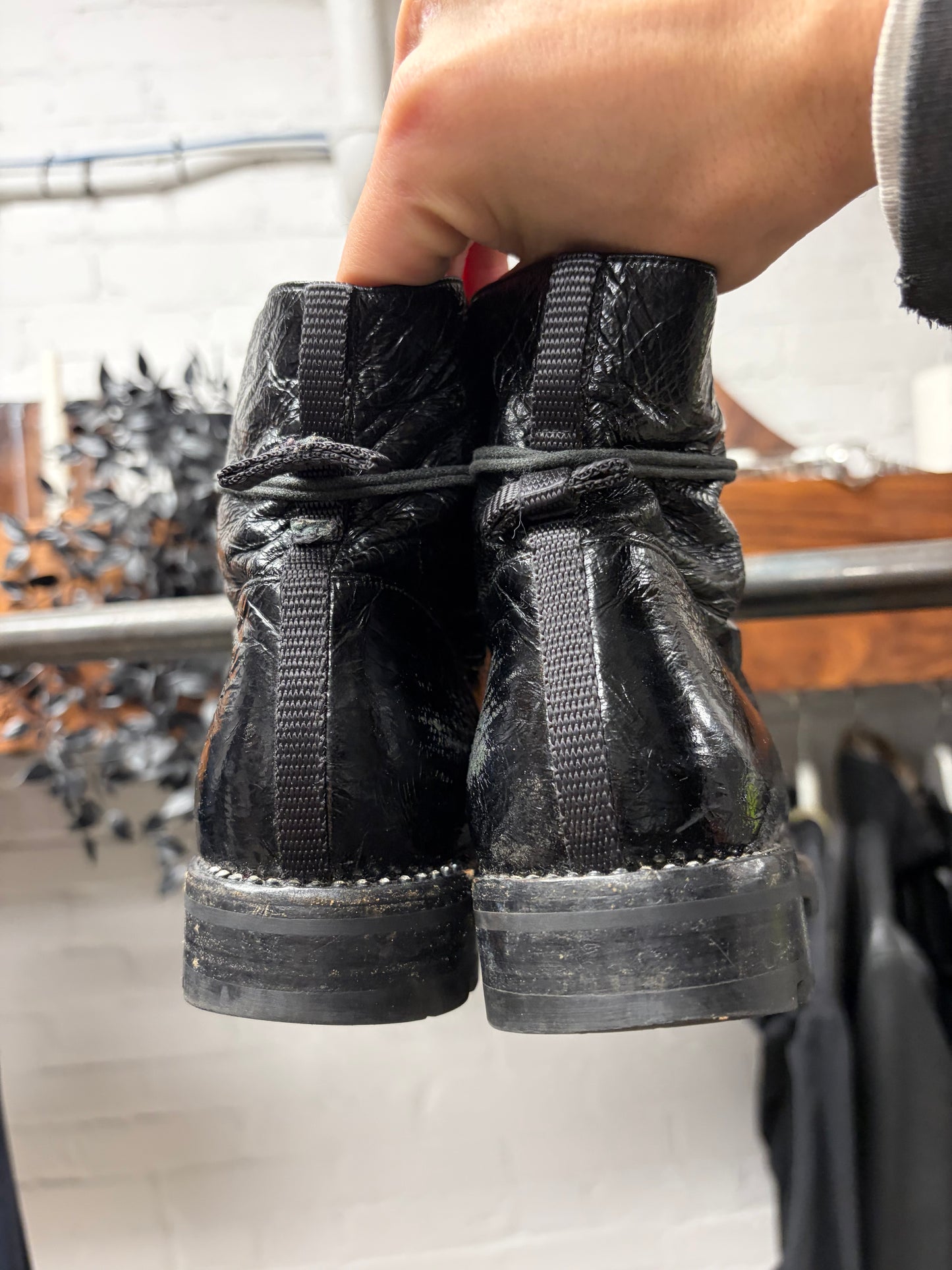 Christian Dior Leather Low Top Ankle Boots