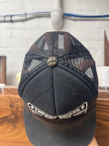 Chrome Hearts ‘Honolulu’ Black Mesh Trucker Hat