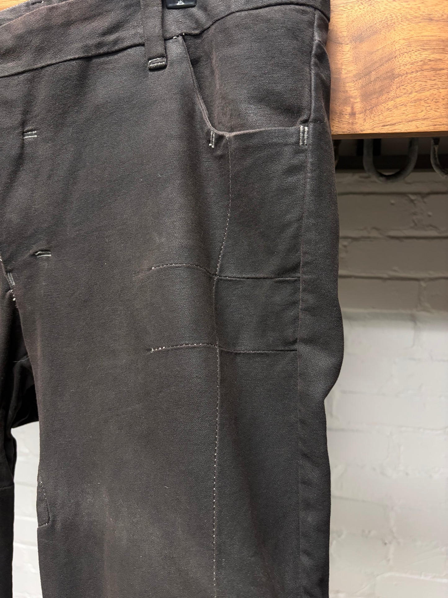 Boris Bidjan Saberi ‘P13’ Waxed Grey J-Cut Denim