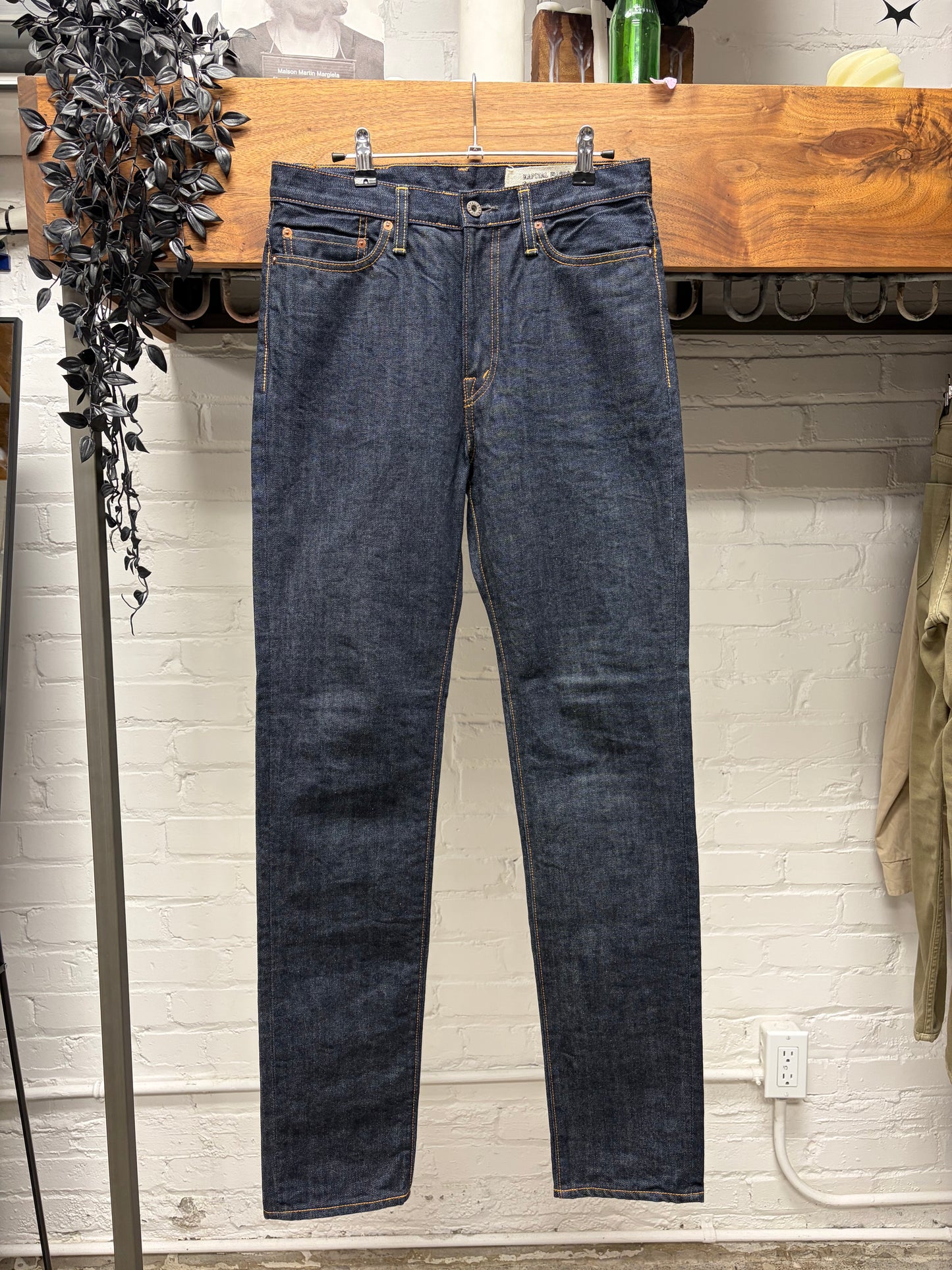 Kapital Raw Indigo Blue Skinny Jeans