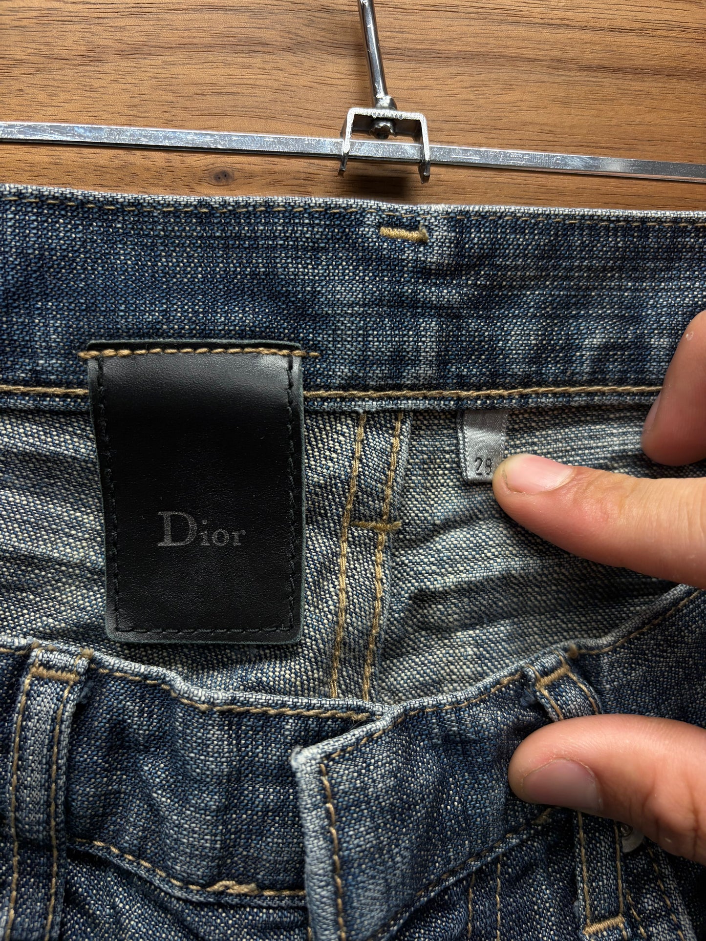 Dior Homme Dark Washed Blue Skinny Jeans