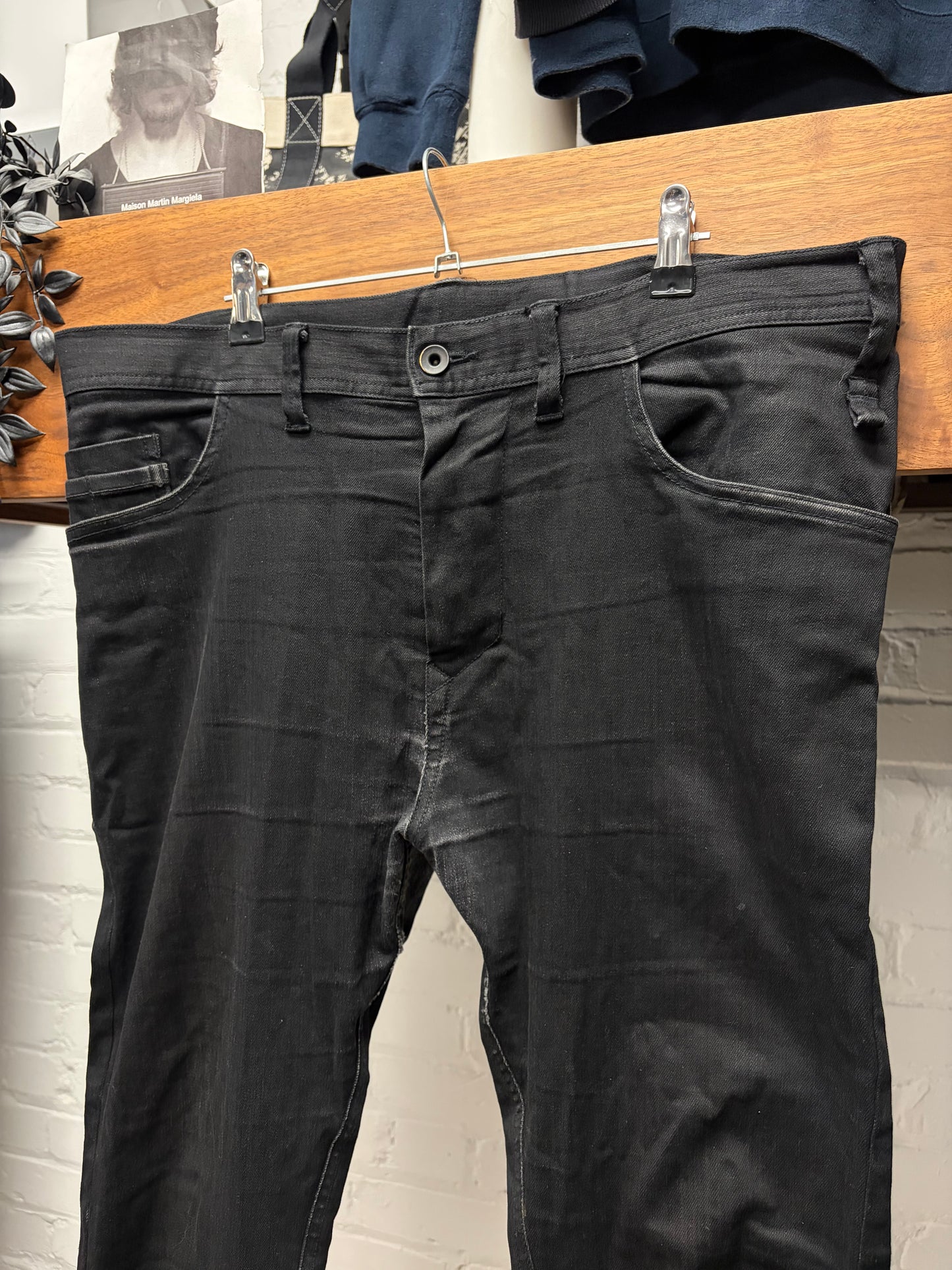 SS2017 Julius 10oz Black Skinny Cut Stretch Denim