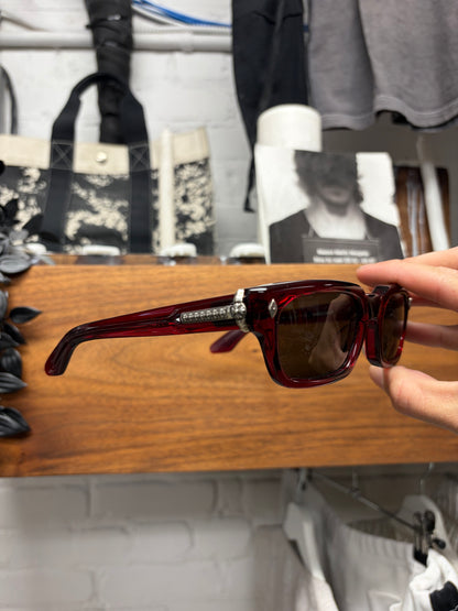 Chrome Hearts ‘Misselanus’ Crimson Red 925 Silver Sunglasses