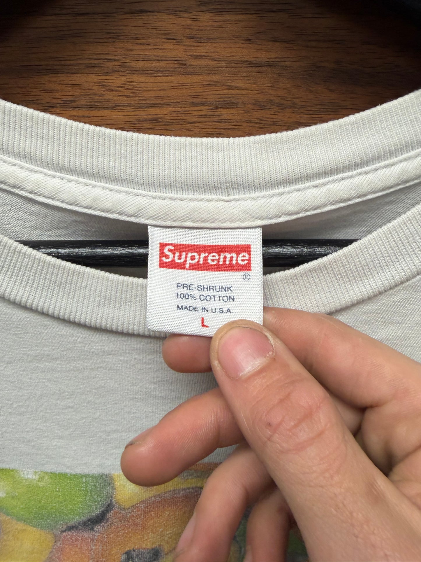 SS2019 Supreme ‘Fruit’ White Photo Graphic T-Shirt