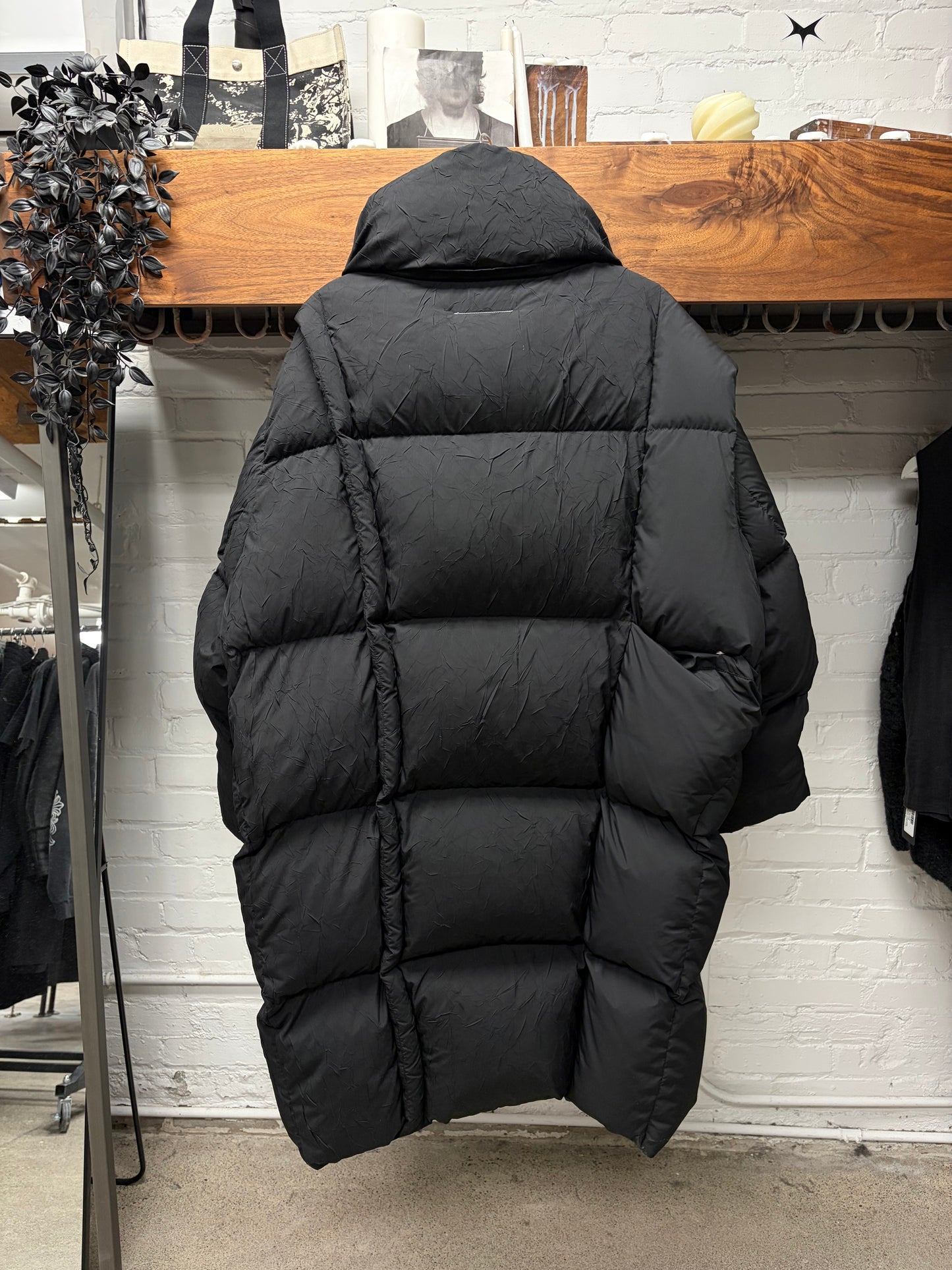 AW2023 Maison Margiela x Chenpeng Black Down Filled Full Length Parka