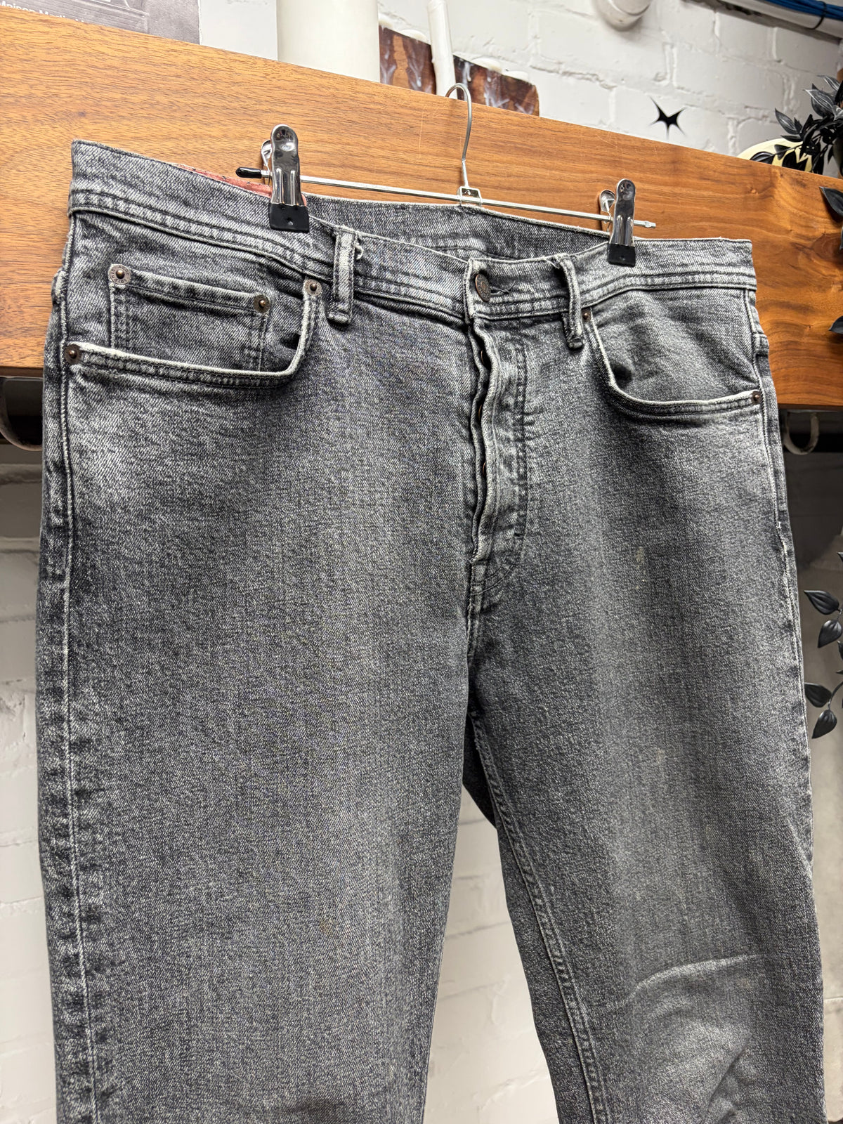 Acne Studios ‘River Dark Wash’ Grey Slim/Skinny Jeans
