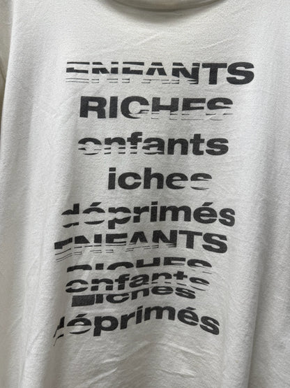 Enfants Riches Deprimes ‘TV Static’ White Logo T-Shirt