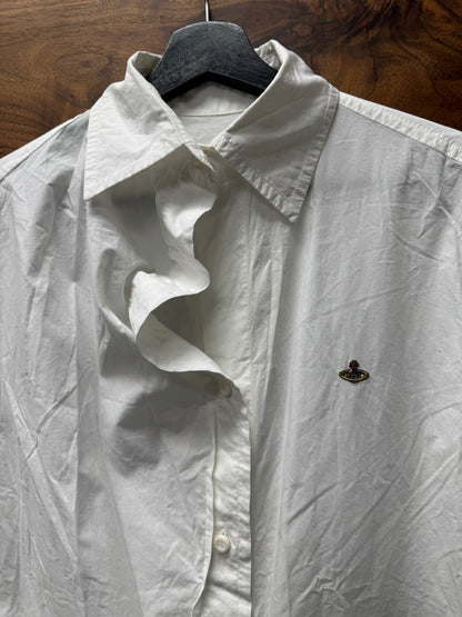 Vivienne Westwood ‘Spiralling’ Asymmetric Shape Collared Shirt