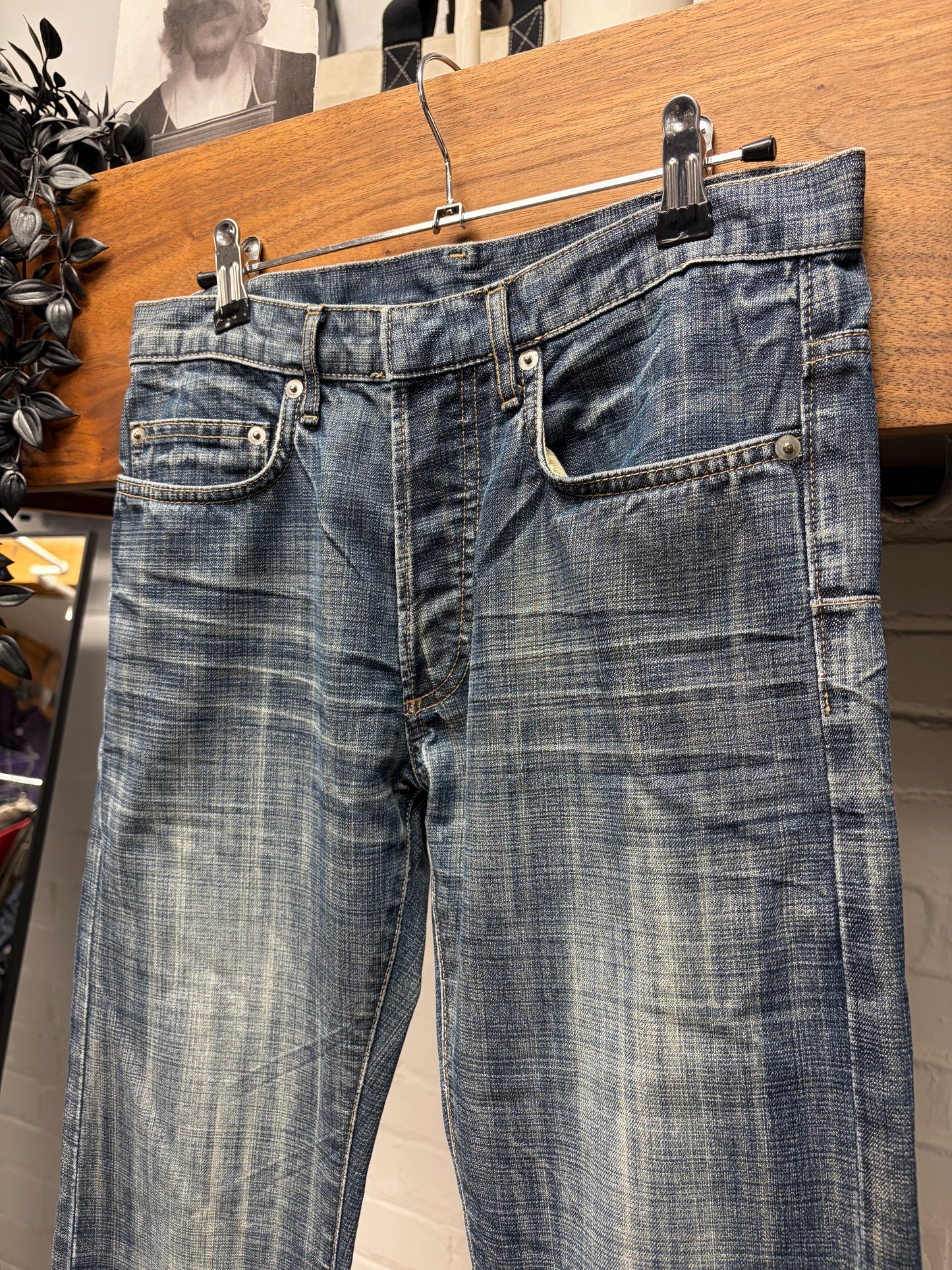 Dior Homme Dark Washed Blue Skinny Jeans