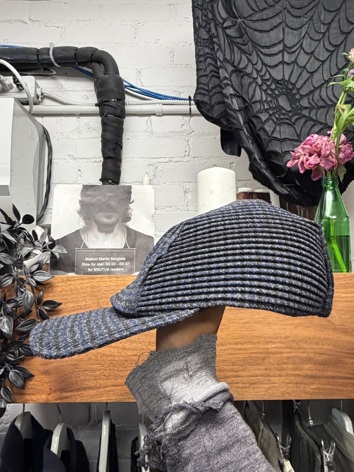 Issey Miyake Homme Plisse Pleated Baseball Cap