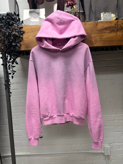 Acne Studios Distressed Pink ‘Stockholm Logo’ Oversized Hoodie