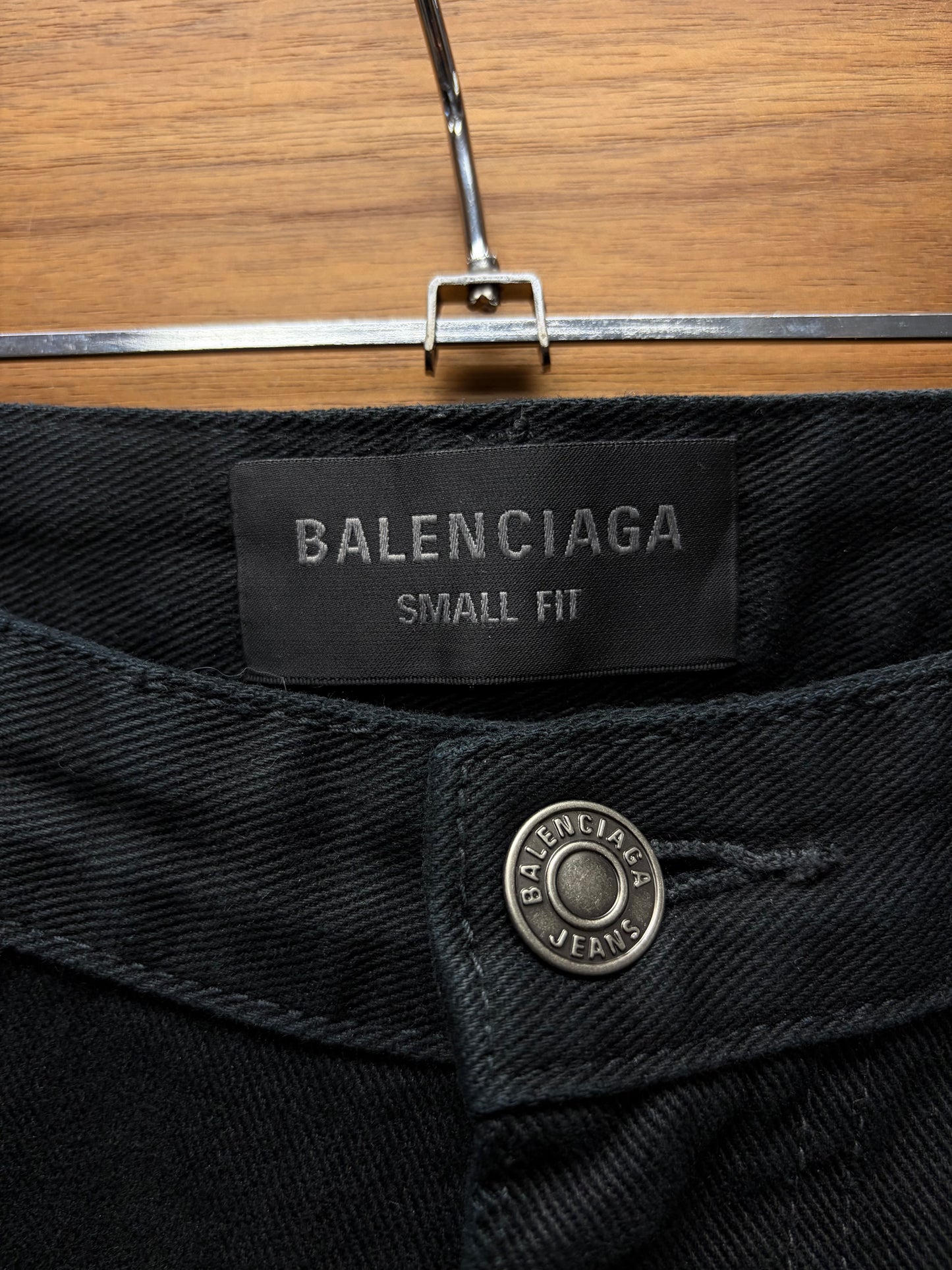 2023 Balenciaga ‘Flared Cut’ Black Bootcut Denim