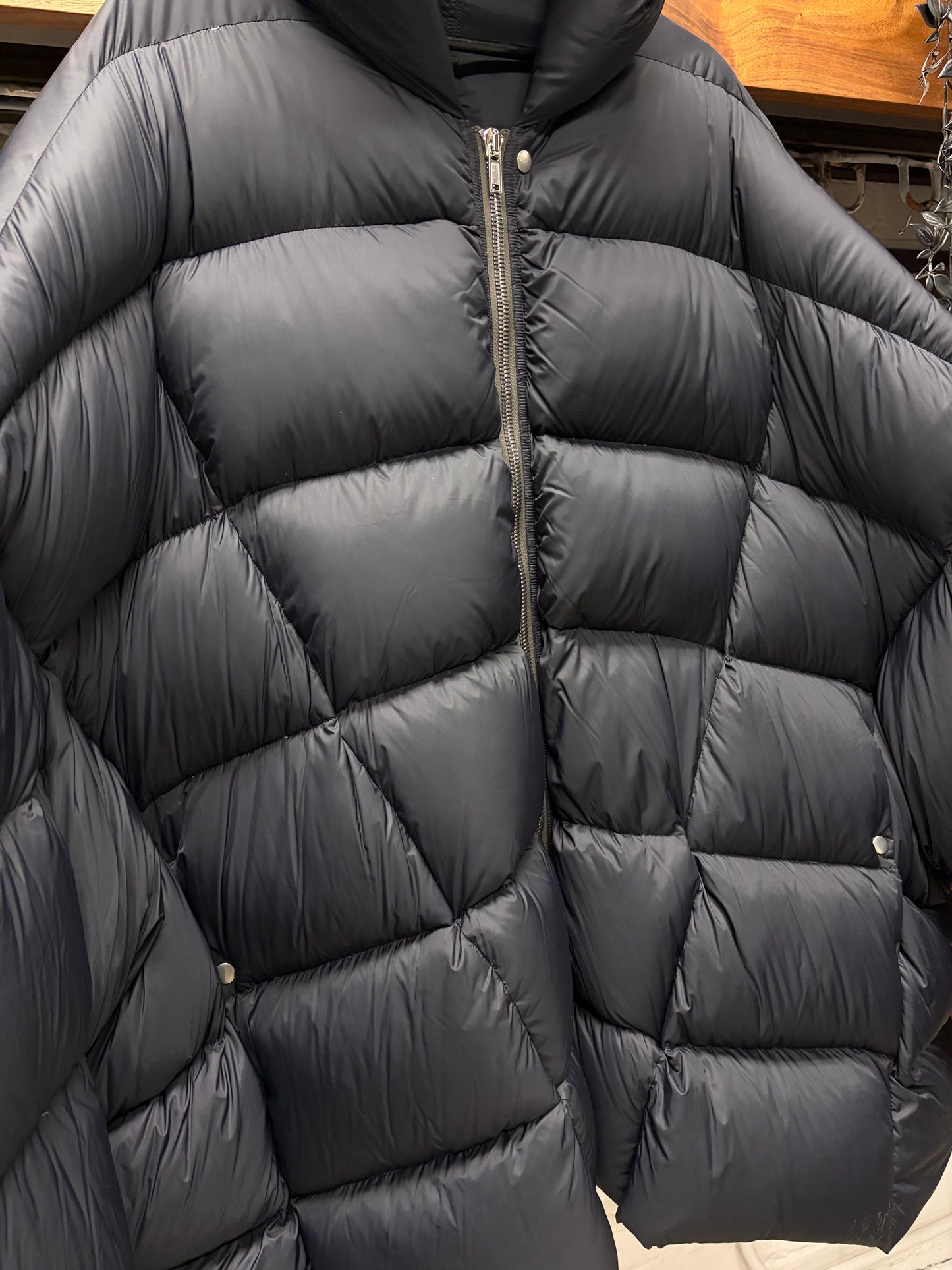 AW2021 Rick Owens ‘Gethsemane’ Black Jumbo Duvet ‘Peter’ Oversized Down Puffer Jacket