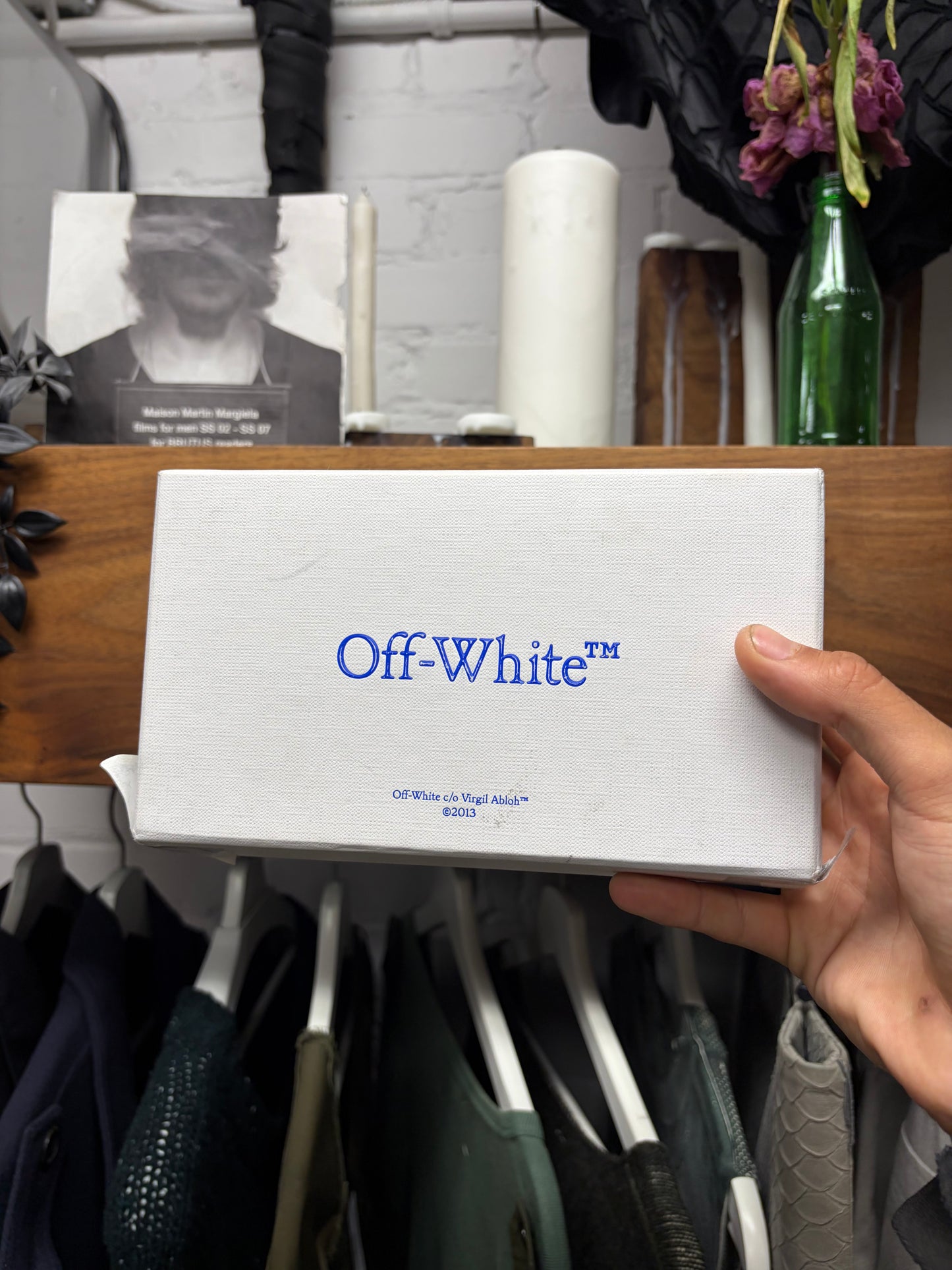 Off-White ‘Virgil’ Green ‘Arrows Logo’ Box Shaped Sunglasses