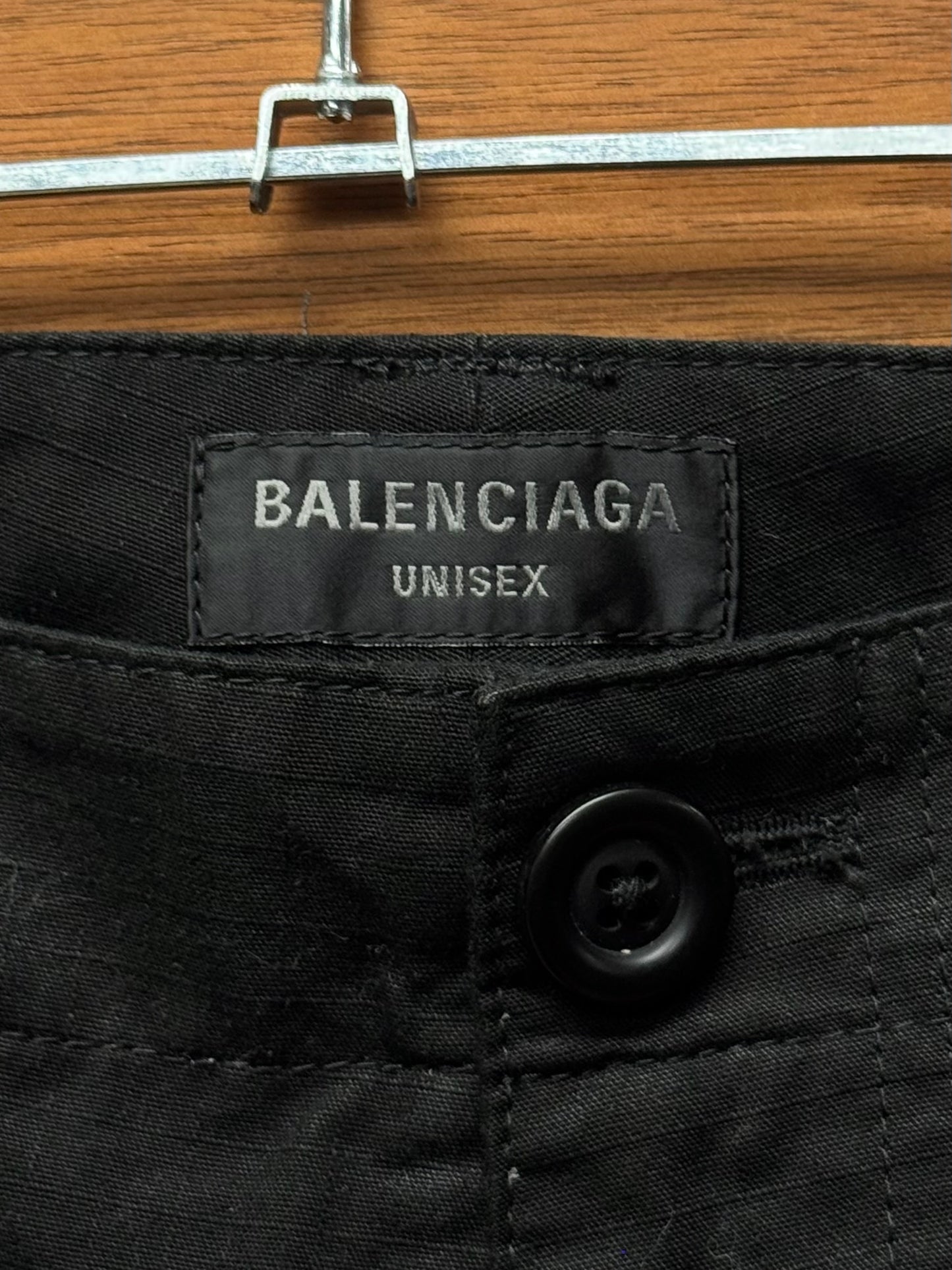 AW2024 Balenciaga ‘Cut Up’ Double Waisted Ripstop Cargo/Denim