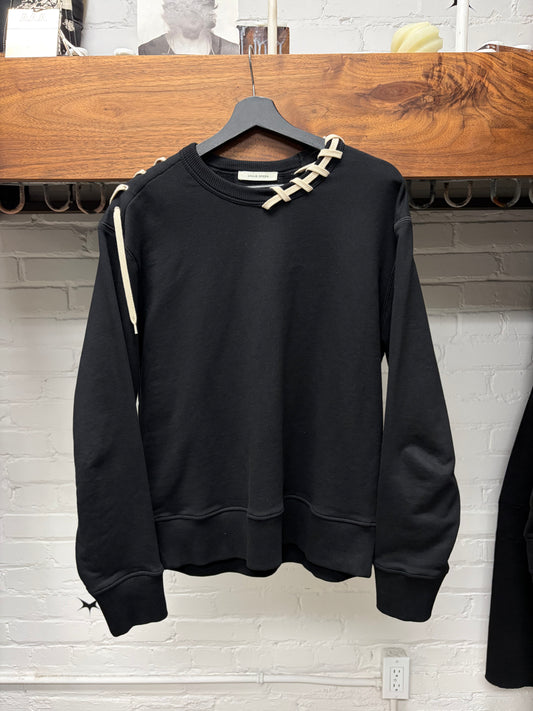 Craig Green ‘Rope Lace’ Black Crewneck Sweatshirt