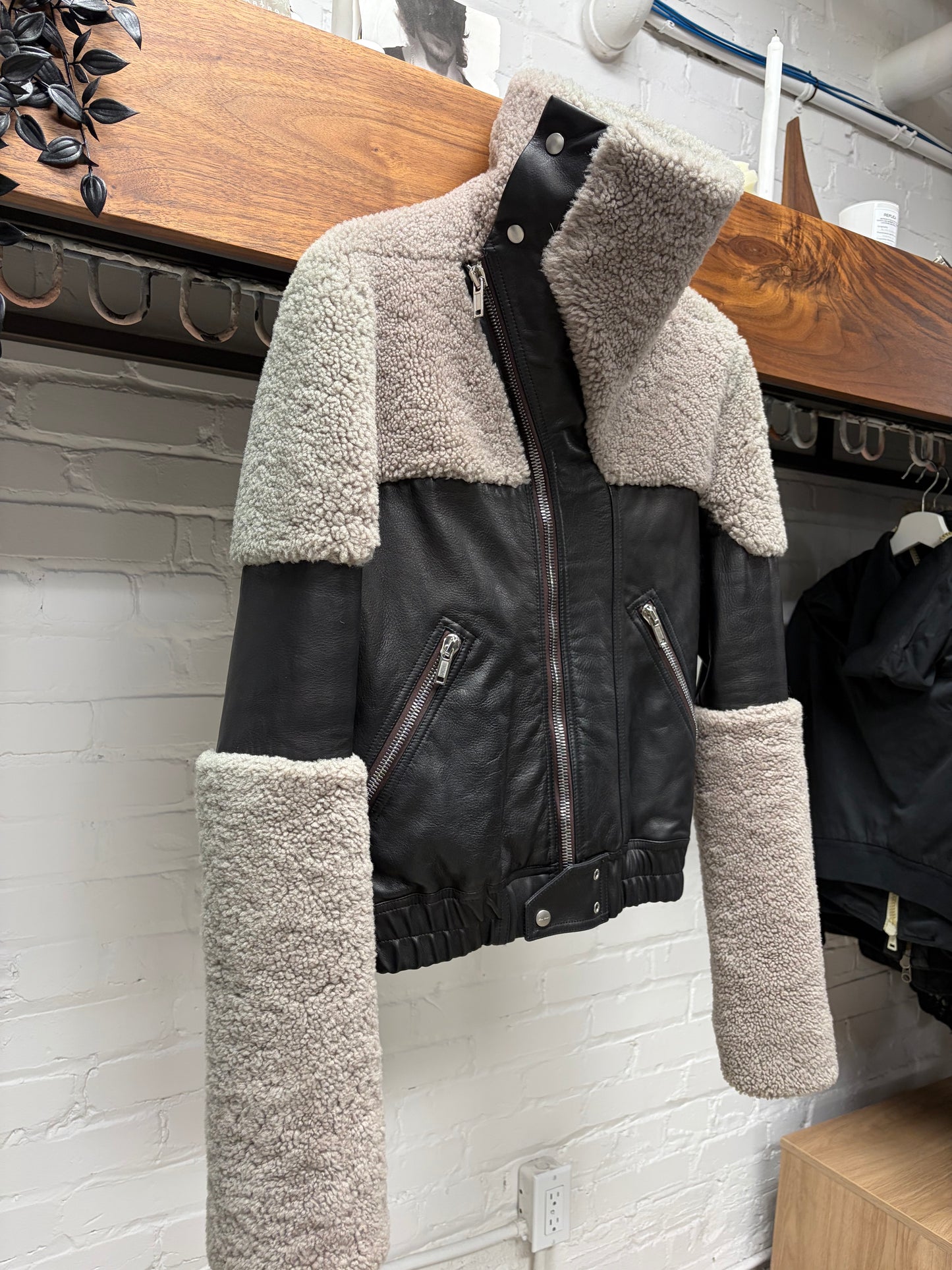 AW2020 Rick Owens ‘Performa’ Shearling/Leather ‘Keith’ Jacket