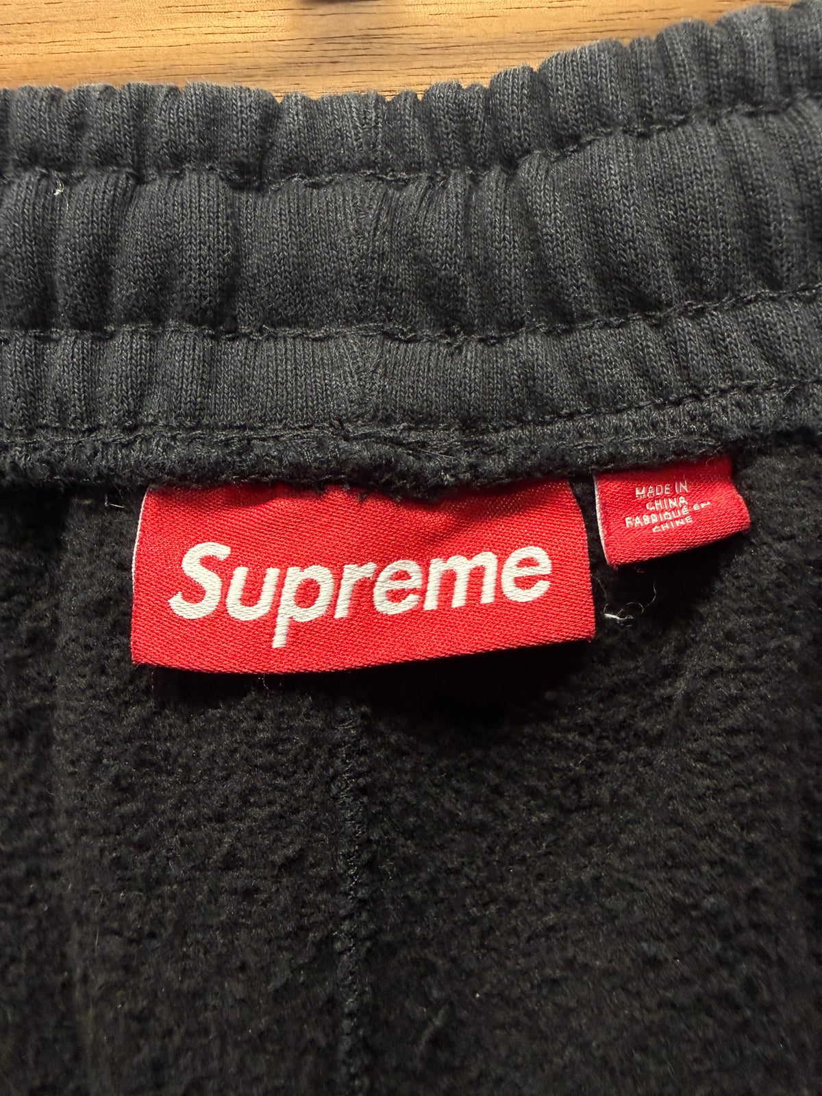 AW2026 Supreme ‘Mini Box Logo’ Black Cotton Sweat Shorts