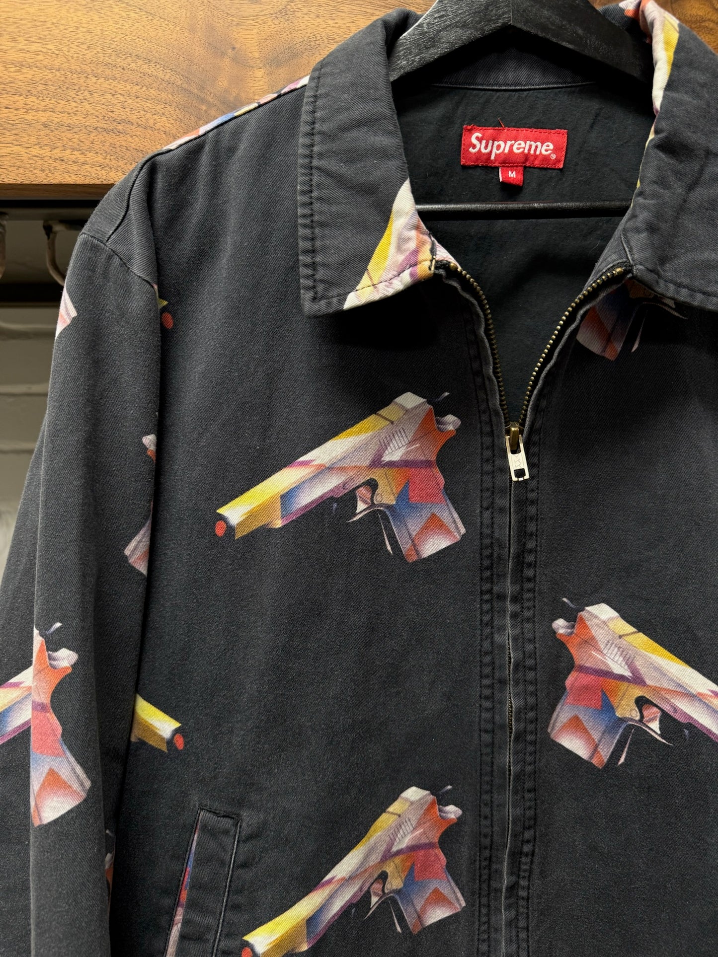 SS16 Supreme x Alessandra Mendini 3D Gun Print Work Jacket