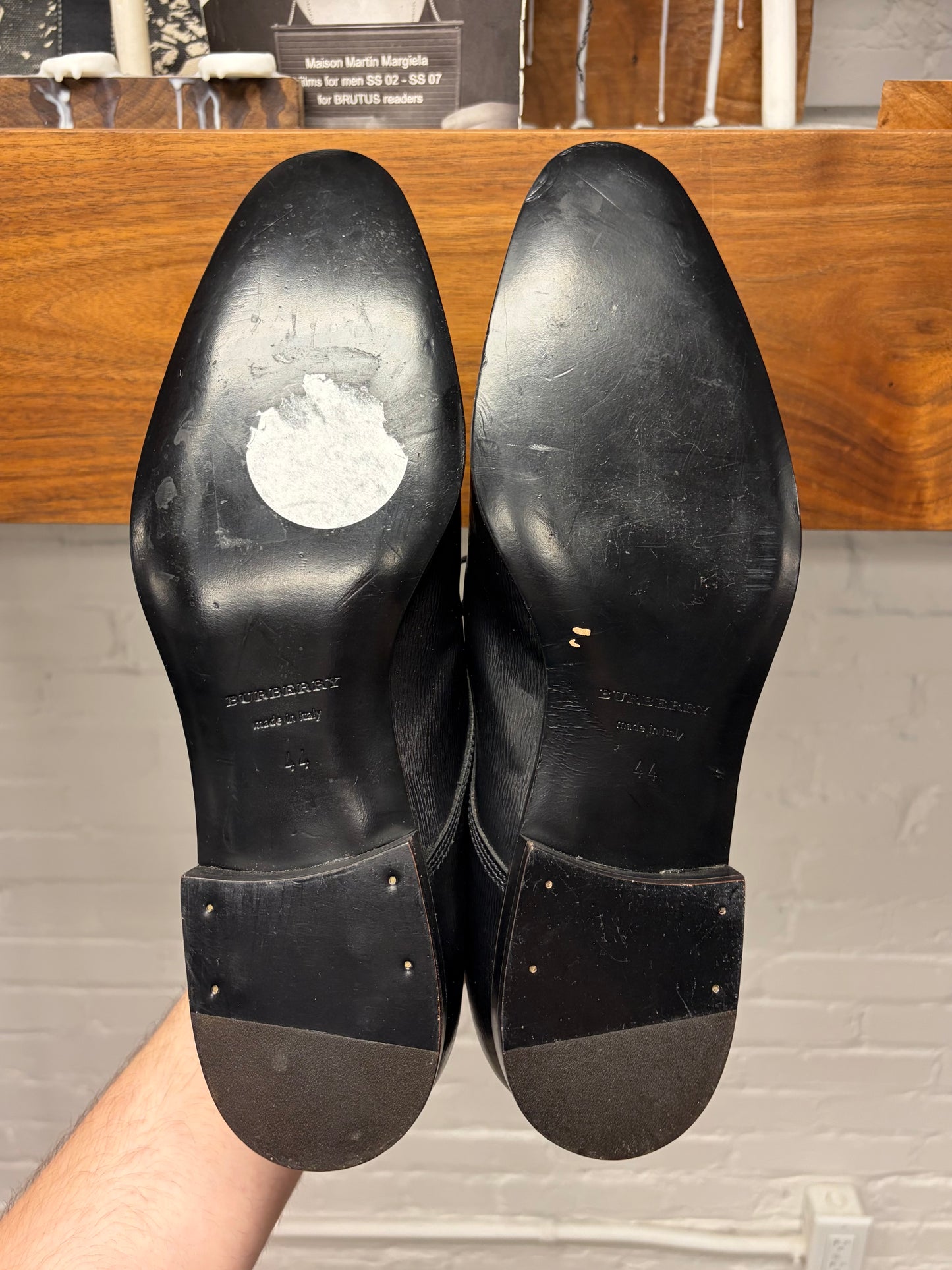 Burberry Wingtip Black Leather Dress Shoes