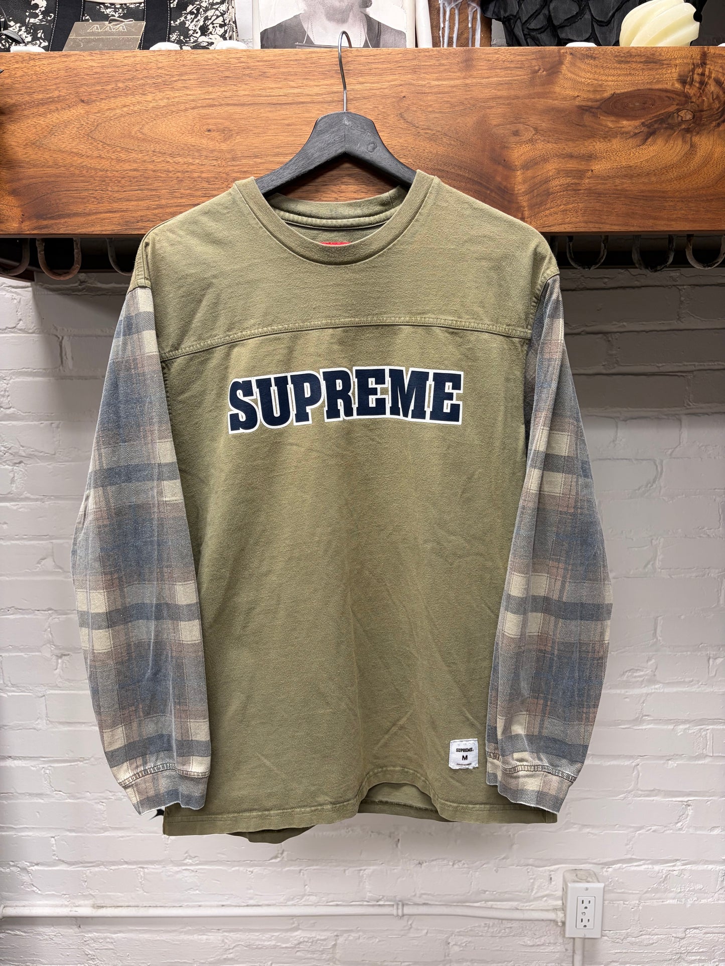 AW2021 Supreme Plaid/Olive Long Sleeve Shirt