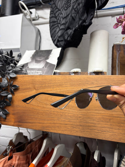 Dior Homme ‘Technologie’ Silver/Black Aviator Sunglasses