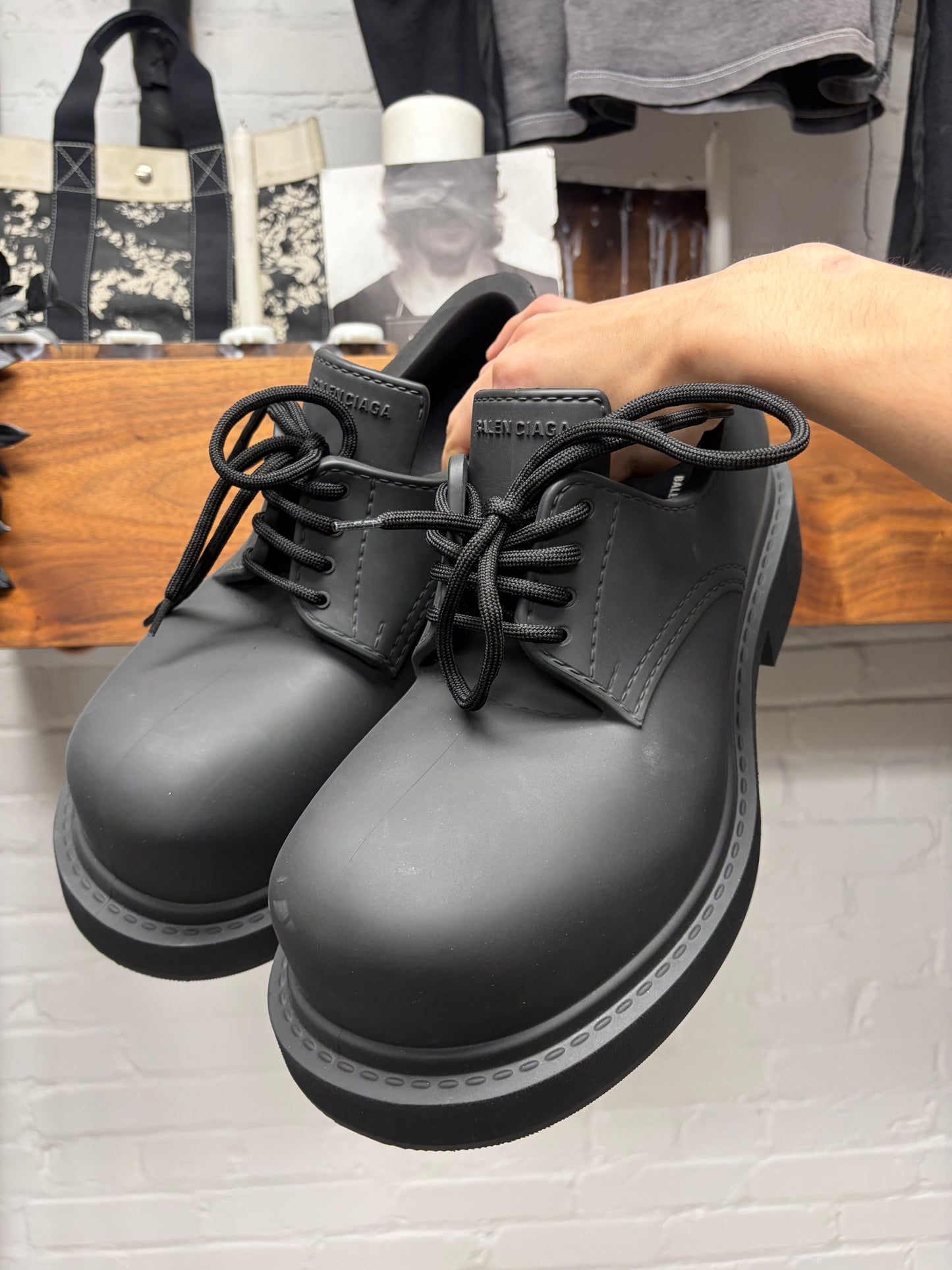 Balenciaga ‘Steriod’ Black Oversized Derbys
