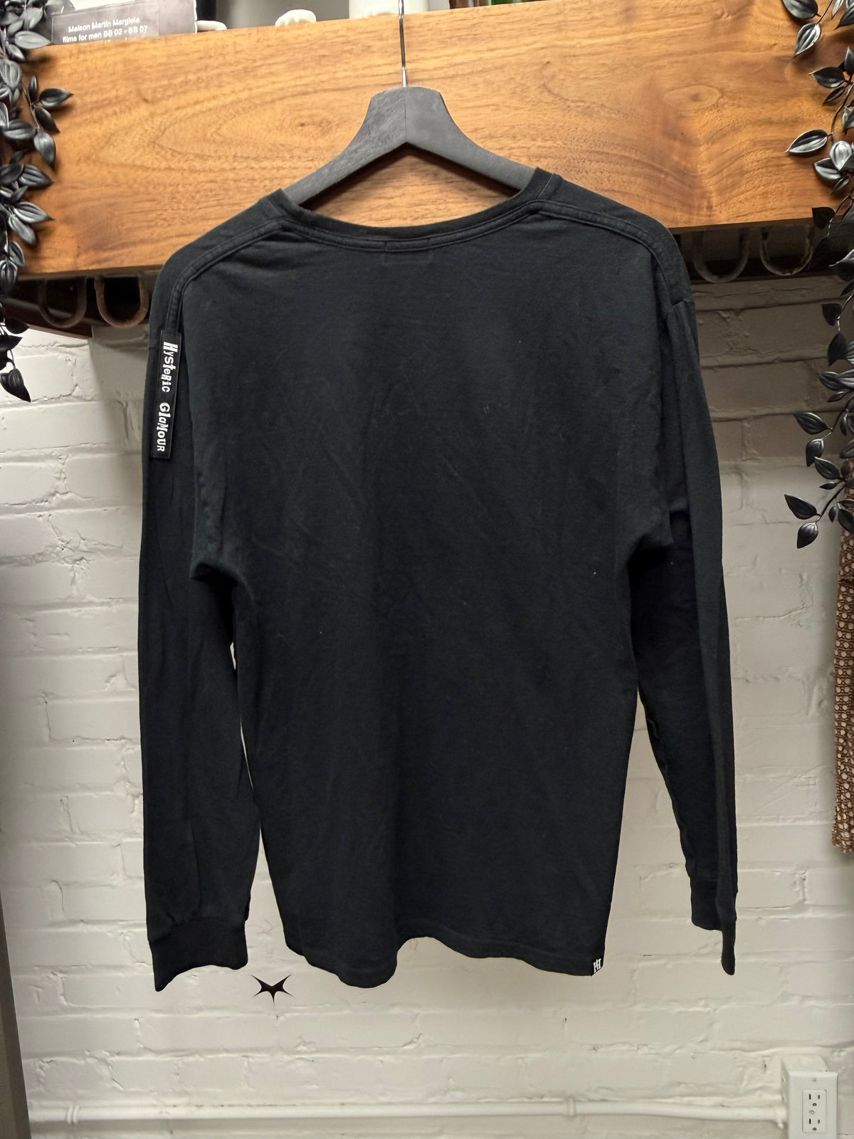 Hysteric Glamour ‘Girls Invented Punk Rock’ Black Long Sleeve Shirt