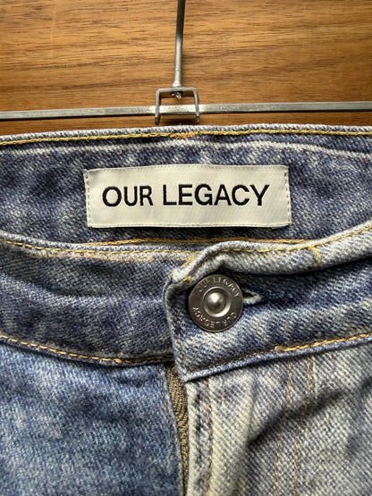 Our Legacy Trompe L’œil ‘Third Cut’ Washed Blue Denim