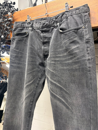 Dior Homme ‘Clawmark’ Washed Grey Skinny Jeans