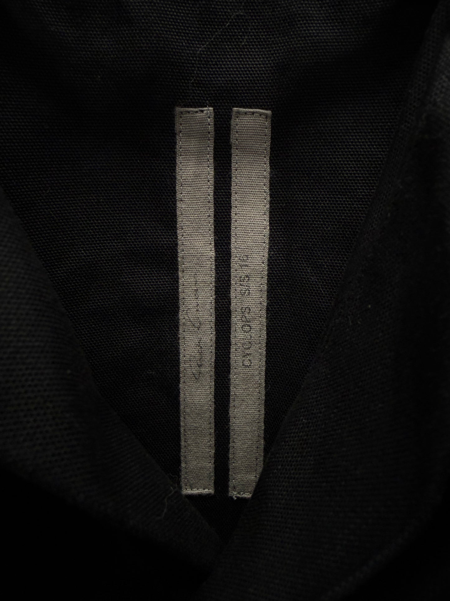 SS2016 Rick Owens ‘Cyclops’ Black Flap Pocket Cotton Outershirt