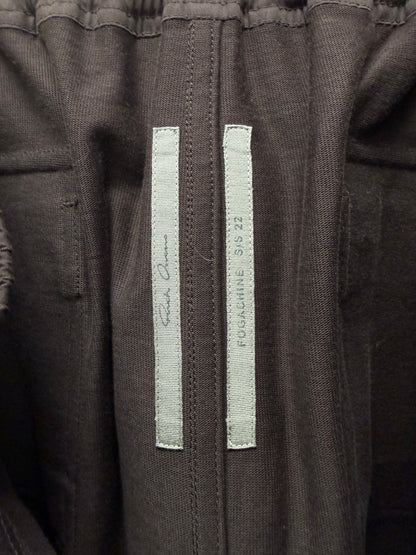 SS2022 Rick Owens ‘Fogachine’ Oxblood Red Drawstring Cargo Joggers