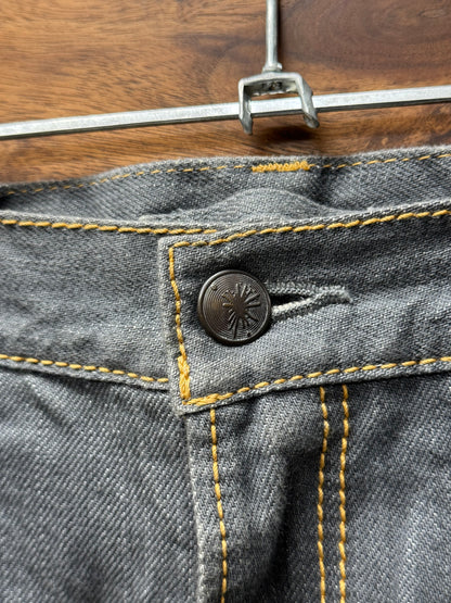 Mihara Yasuhiro Hybrid Grey/Blue Split Bootcut Denim