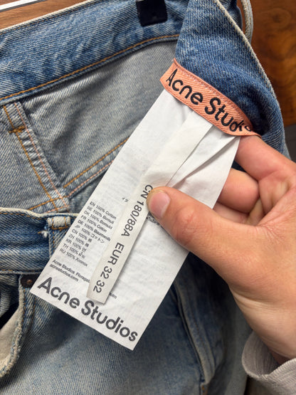 Acne Studios ‘2021M’ Dirt Washed Blue Flared Leg Denim