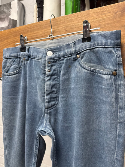 SS2012 Maison Margiela Low Rise Blue Mens Skinny Jeans